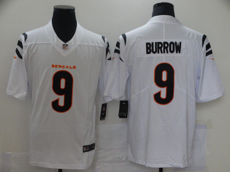 Men Cincinnati Bengals #9 Burrow White Nike Vapor Untouchable Limited 2021 NFL Jersey->los angeles angels->MLB Jersey
